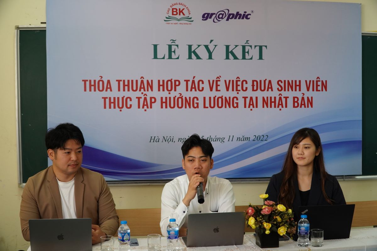 Trường Cao đẳng Bách Khoa ký kết thỏa thuận hợp tác về việc đưa sinh viên thực tập hưởng lương tại Nhật Bản