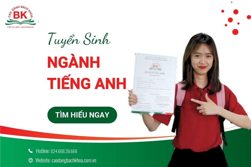 Tuyển sinh ngành Tiếng Anh tại trường Cao đẳng Bách Khoa