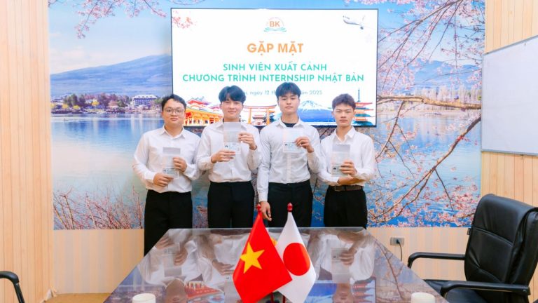 4 sinh viên được cấp visa chương trình Internship Nhật Bản