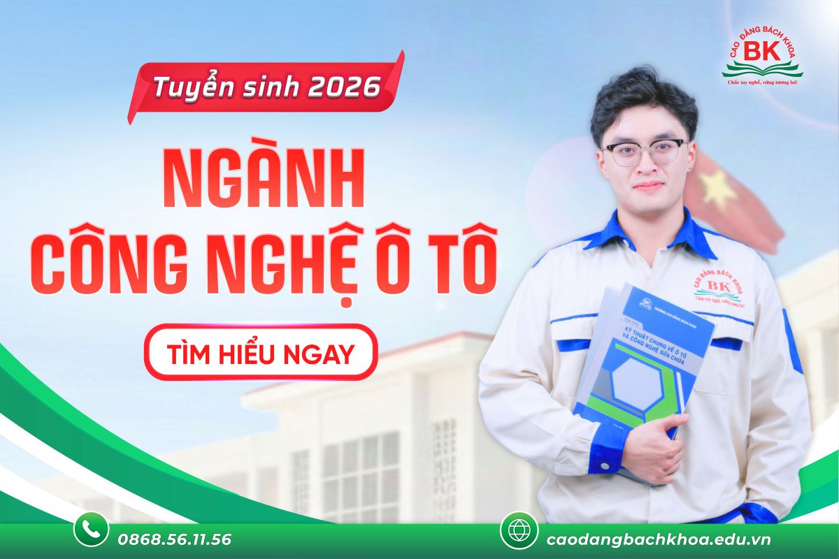 Thông tin tuyển sinh ngành công nghệ ô tô