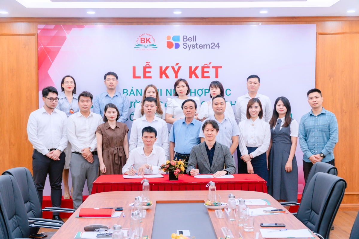 Trường cao đẳng Bách Khoa ký kết với Bellsystem24 Việt Nam-12