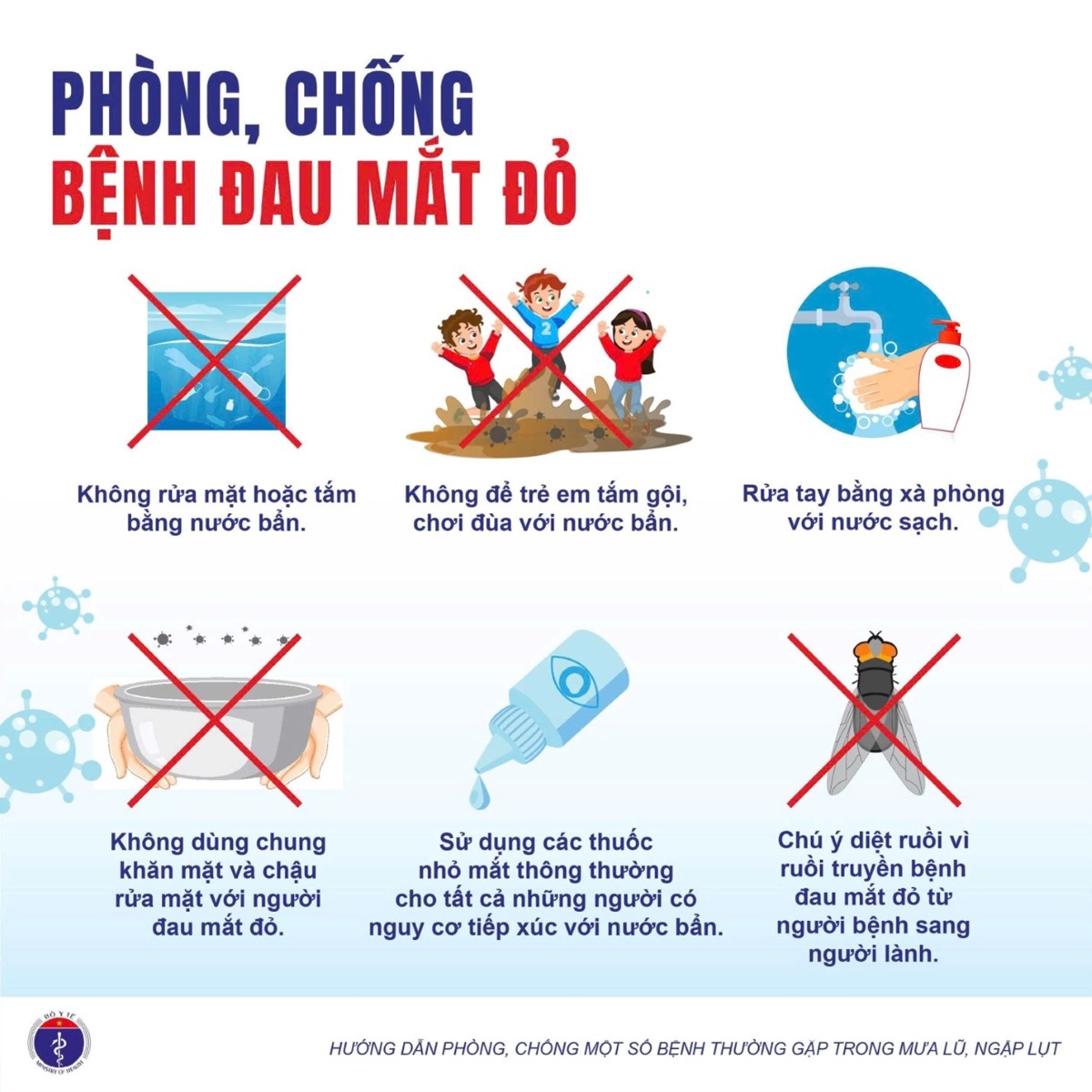 Phòng bệnh mùa lũ
