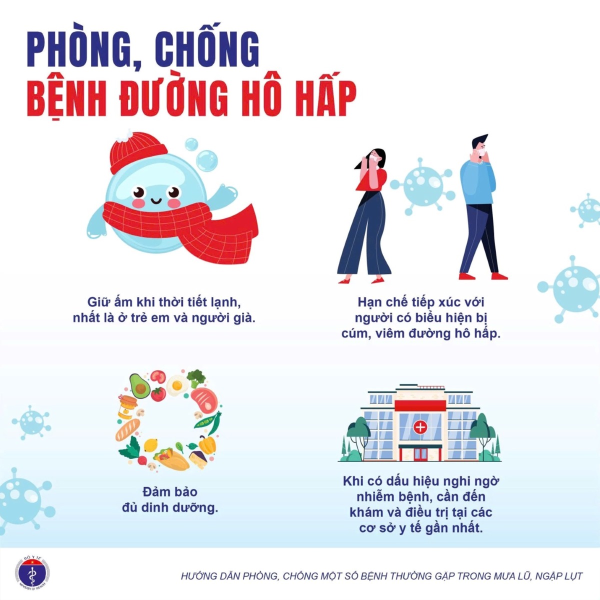 Phòng bệnh mùa lũ