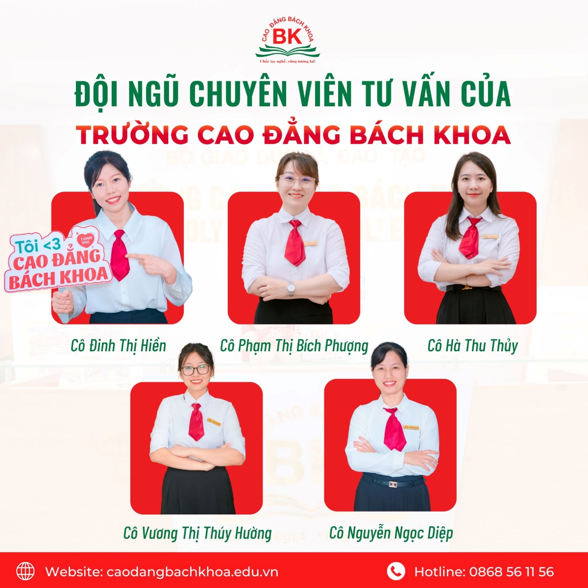 Đội ngũ tư vấn Cao đẳng Bách Khoa