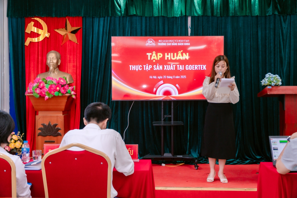 Trường Cao đẳng Bách Khoa tổ chức workshop tập huấn thực tập tại Goertek