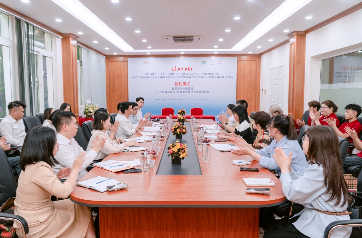 Cao đẳng Bách Khoa ký kết hợp tác thực tập quốc tế với các khách sạn Đài Loan