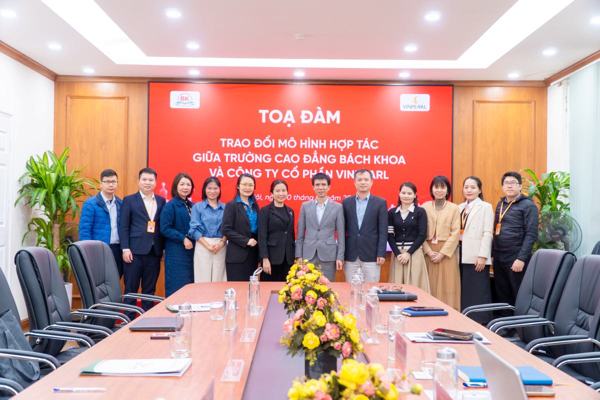 Buổi tọa đàm hợp tác trường Cao đẳng Bách Khoa vs Vinpearl