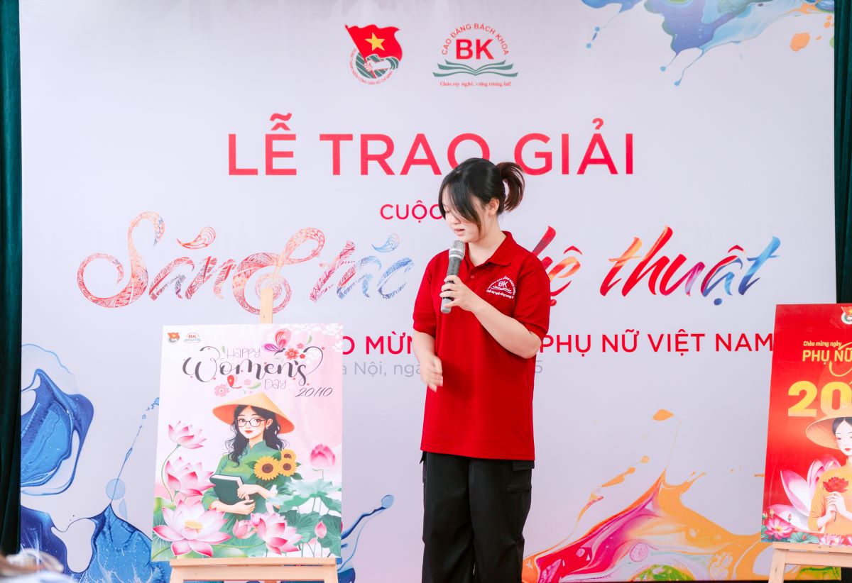 Lễ trao giải cuộc thi "Sáng tác nghệ thuật" Trường Cao đẳng Bách Khoa năm 2025