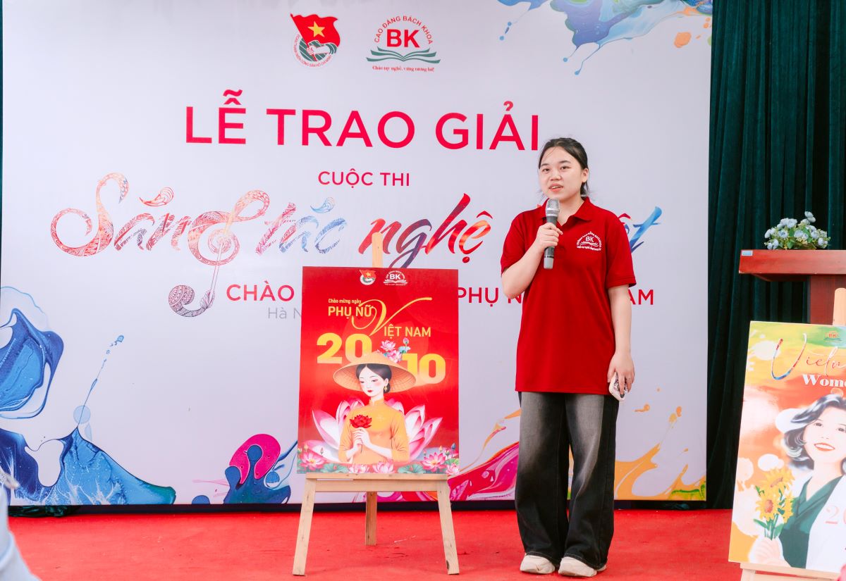 Lễ trao giải cuộc thi "Sáng tác nghệ thuật" Trường Cao đẳng Bách Khoa năm 2025