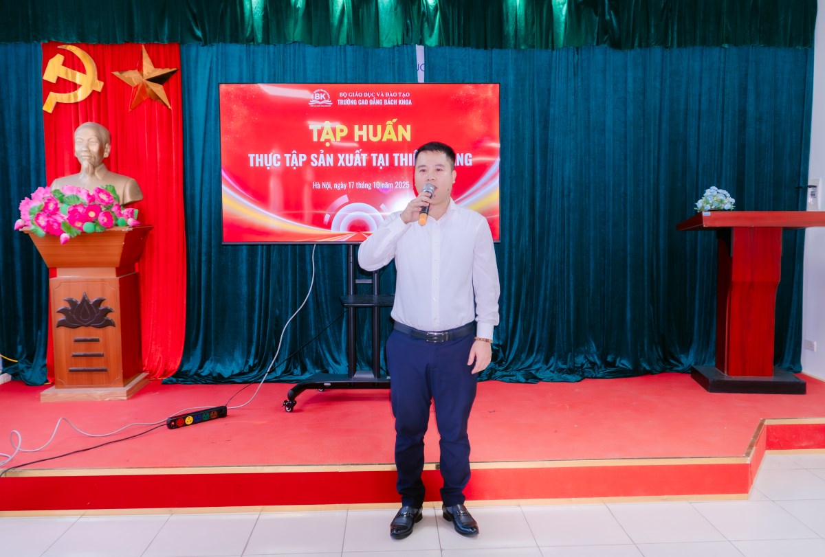 Trường Cao đẳng Bách Khoa tổ chức Workshop tập huấn thực tập sản xuất cho sinh viên tại công ty Thiên Hoàng