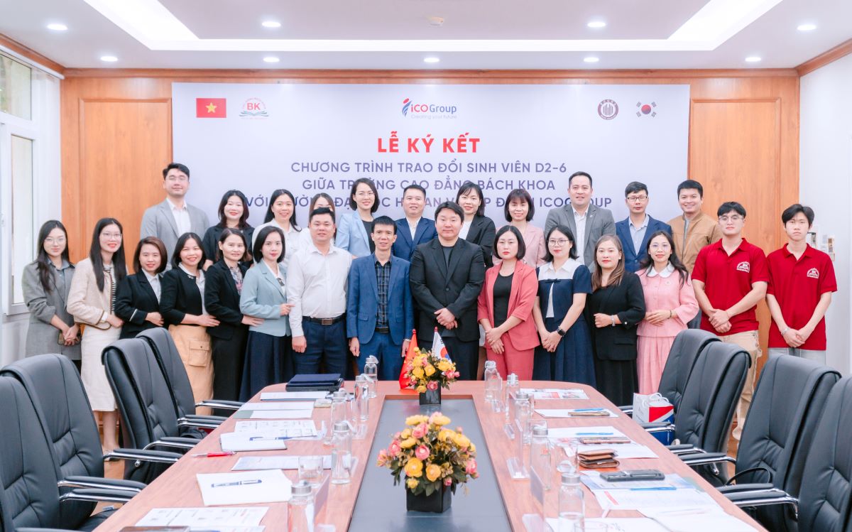 Cao đẳng Bách Khoa ký kết hợp tác với Đại học Hosan (Hàn Quốc) và Tập đoàn ICOGroup