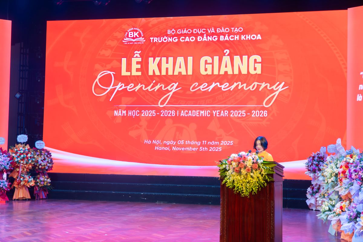 Trường cao đẳng Bách Khoa tổ chức lễ khai giảng năm học mới 2025-2026