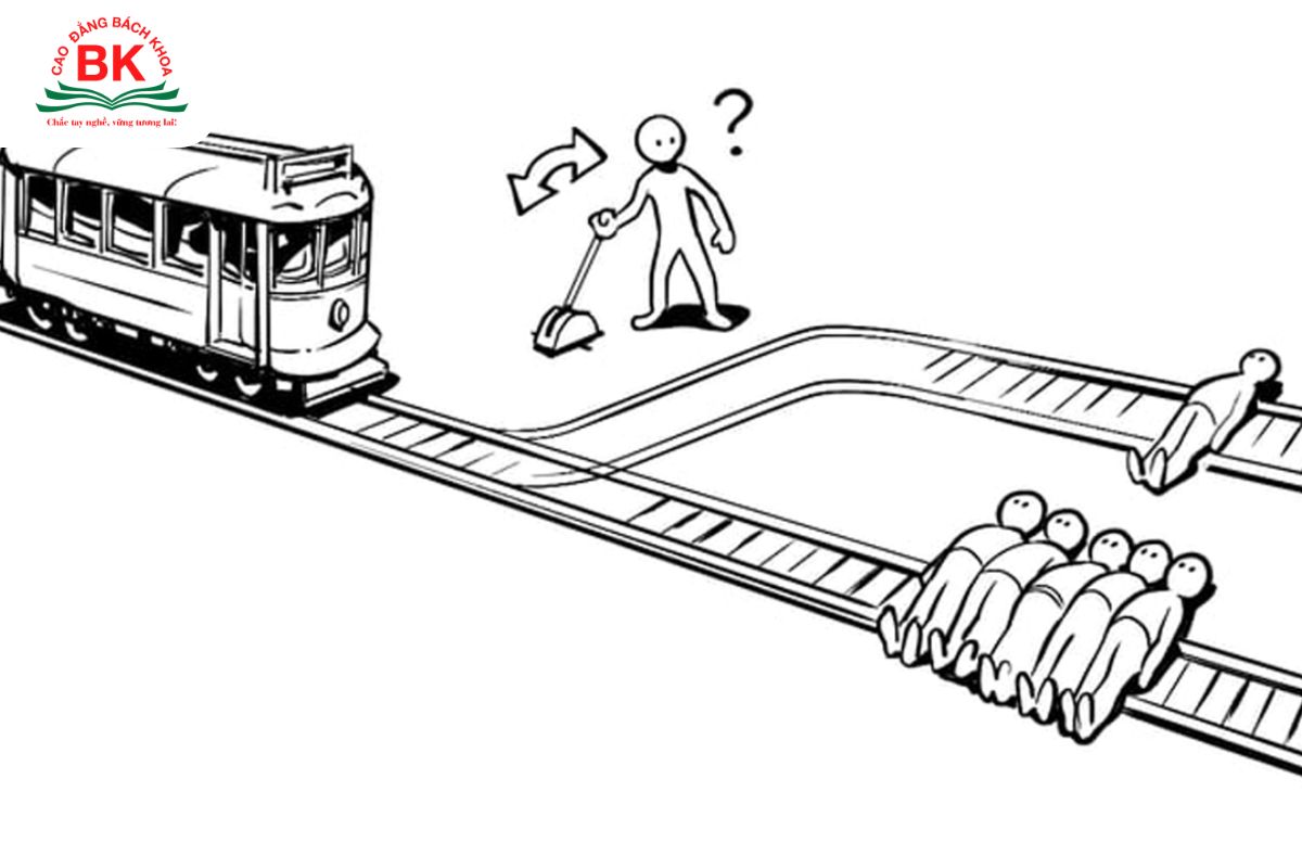 The trolley problem - “vấn đề xe đẩy” là bài toán đạo đức nổi tiếng trong triết học hiện đại