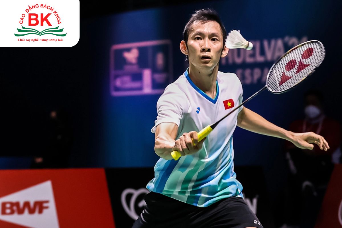 Vận động viên cầu lông có phản xạ tốt