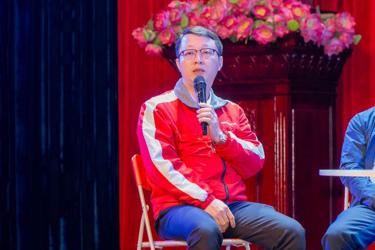 Đại diện công ty Honda Việt Nam chia sẻ tại buổi talkshow