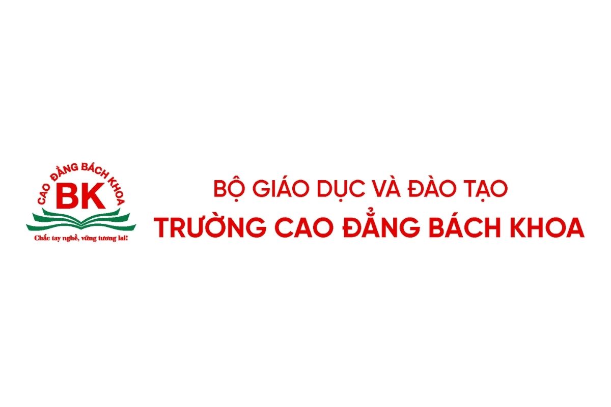Logo cao đẳng Bách Khoa bản đầy đủ