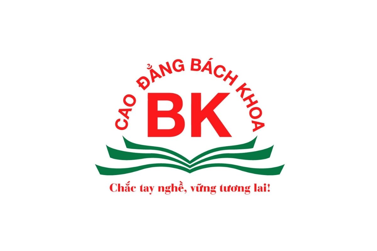 Cao đẳng Bách Khoa logo màu nguyên bản