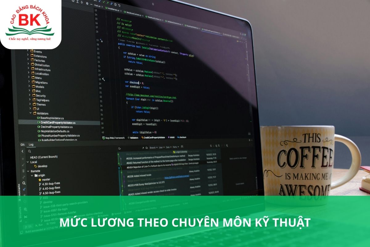 Mức lương theo chuyên môn kỹ thuật