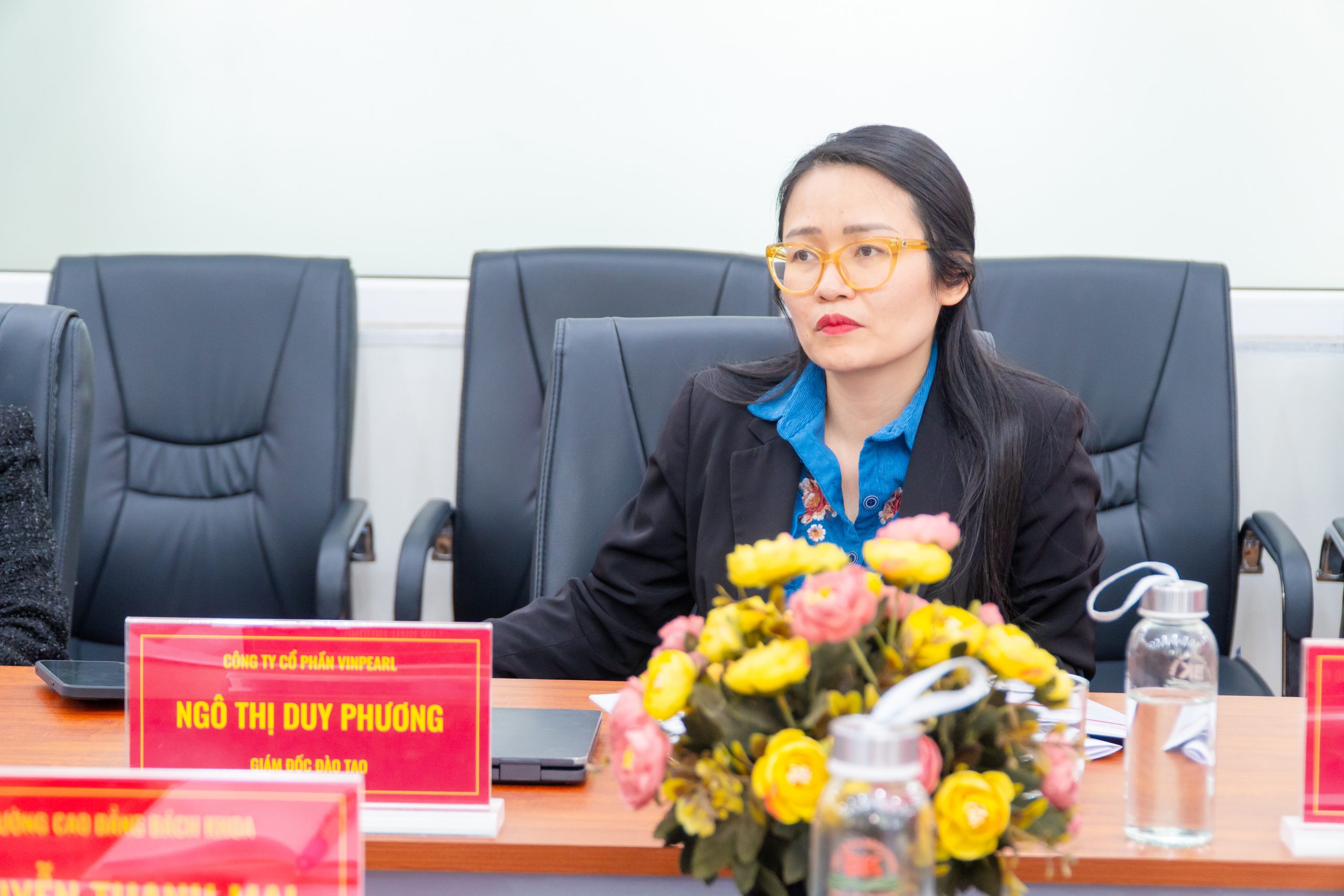 Đại diện Công ty cổ phần Vinpearl - Bà Ngô Thị Duy Phương - Giám đốc Đào tạo