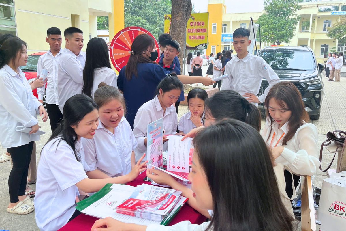 Học sinh tìm hiểu thông tin về ngành học và định hướng nghề nghiệp Học sinh tìm hiểu thông tin về ngành học và định hướng nghề nghiệp