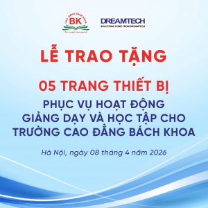 Lễ trao tặng 05 trang thiết bị phục vụ hoạt động giảng dạy và học tập cho trường Cao đẳng Bách Khoa
