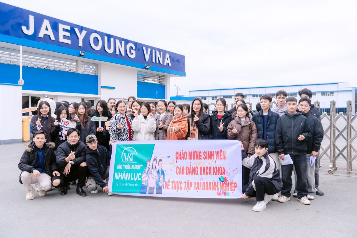 Sinh viên ngành Tiếng Hàn thực tập tại Công ty TNHH Jaeyong Vina