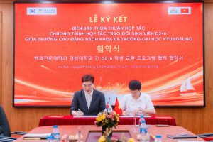 Đại diện hai đơn vị ký kết biên bản ghi nhớ (MOU)