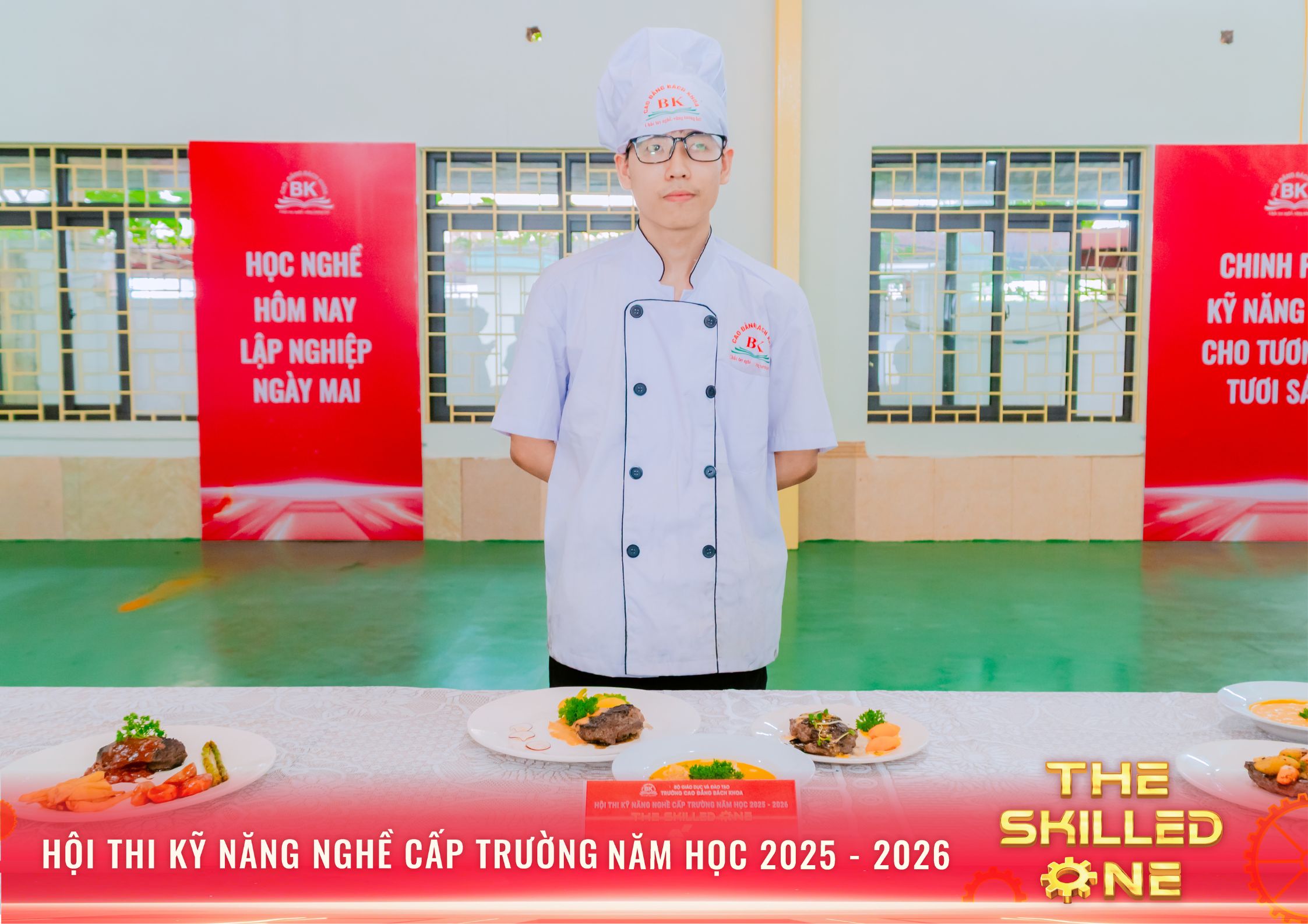 Thành phẩm sau khi hoàn thiện của sinh viên ngành Kỹ thuật chế biến món ăn – Thí sinh số 10