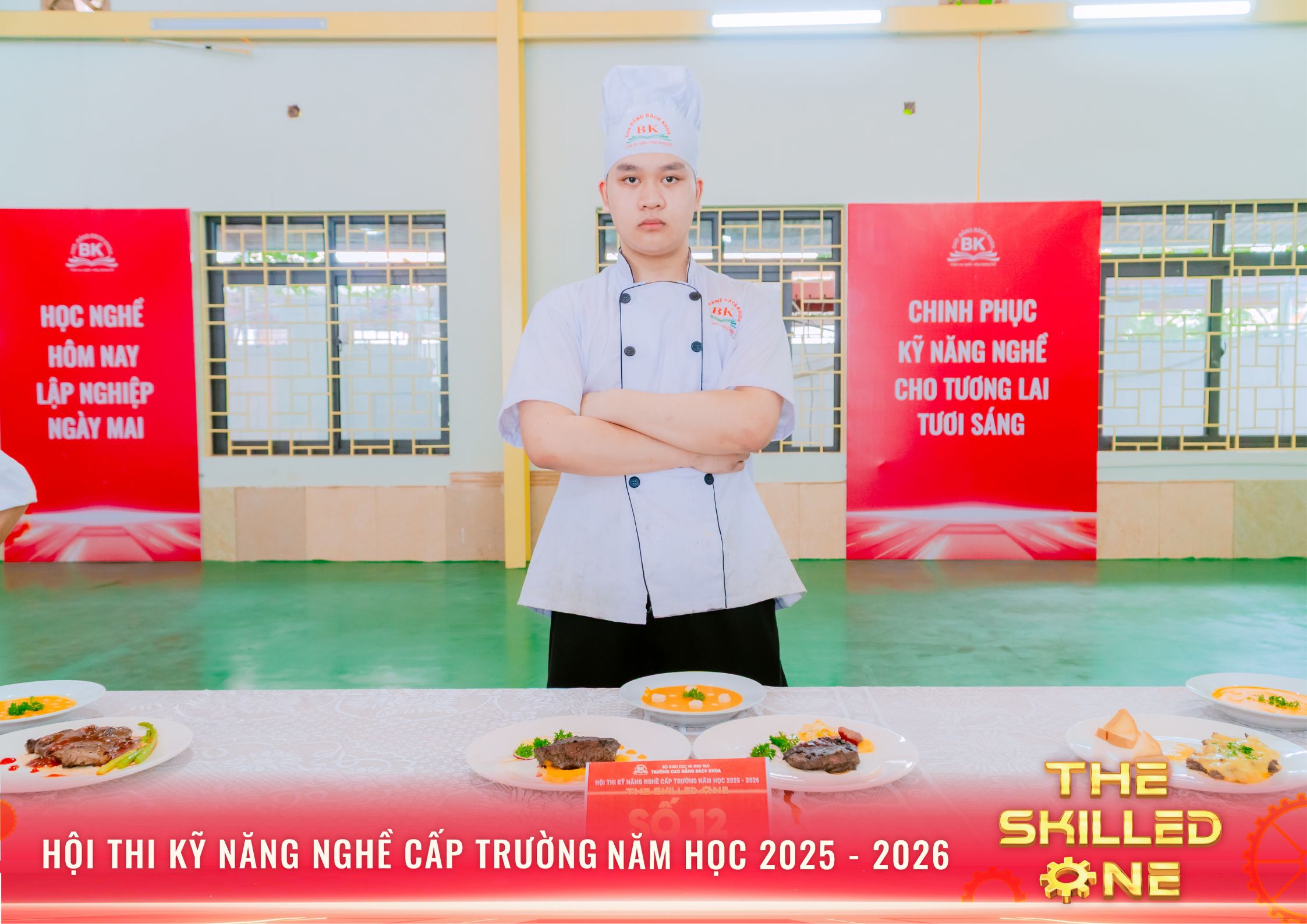 Thành phẩm sau khi hoàn thiện của sinh viên ngành Kỹ thuật chế biến món ăn – Thí sinh số 12
