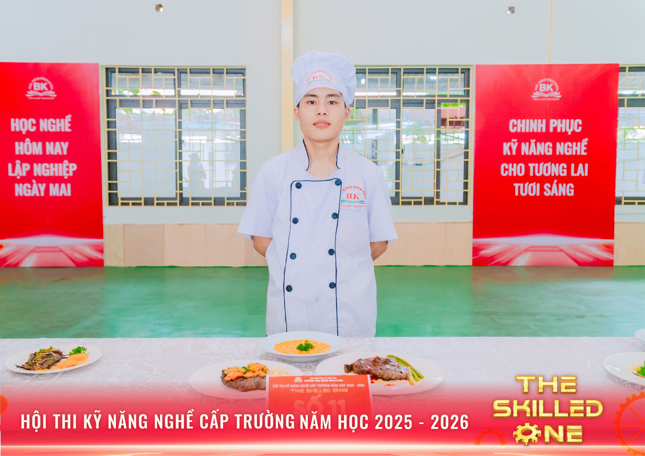 Thành phẩm sau khi hoàn thiện của sinh viên ngành Kỹ thuật chế biến món ăn – Thí sinh số 11