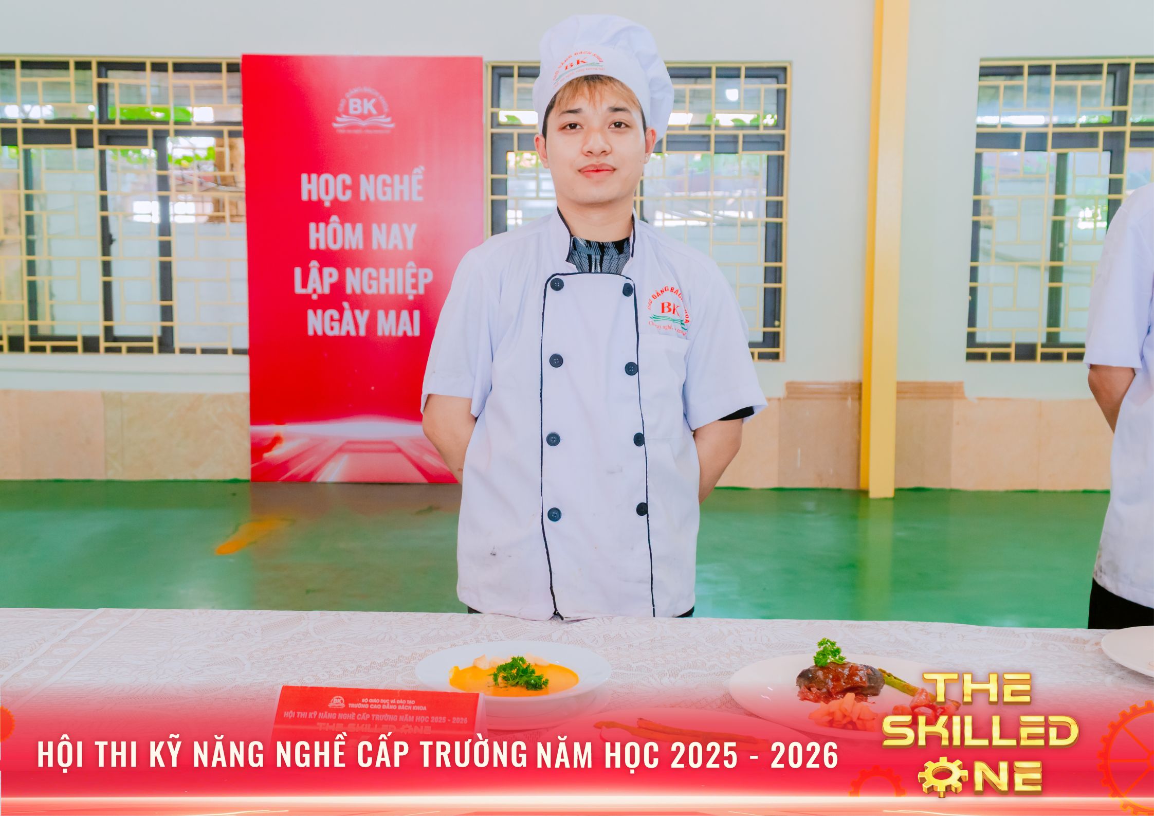 Thành phẩm sau khi hoàn thiện của sinh viên ngành Kỹ thuật chế biến món ăn – Thí sinh số 9