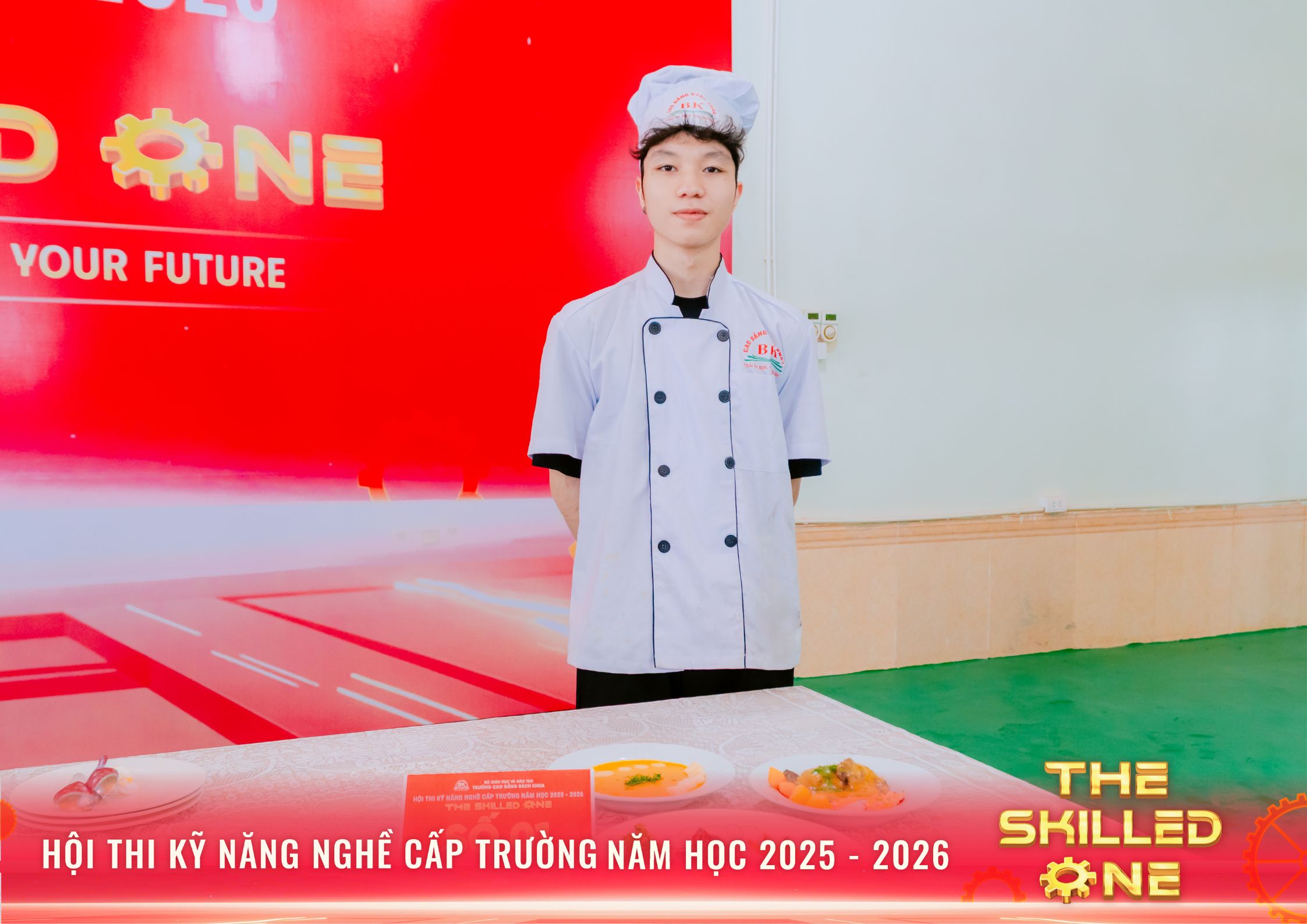 Thành phẩm sau khi hoàn thiện của sinh viên ngành Kỹ thuật chế biến món ăn – Thí sinh số 1 