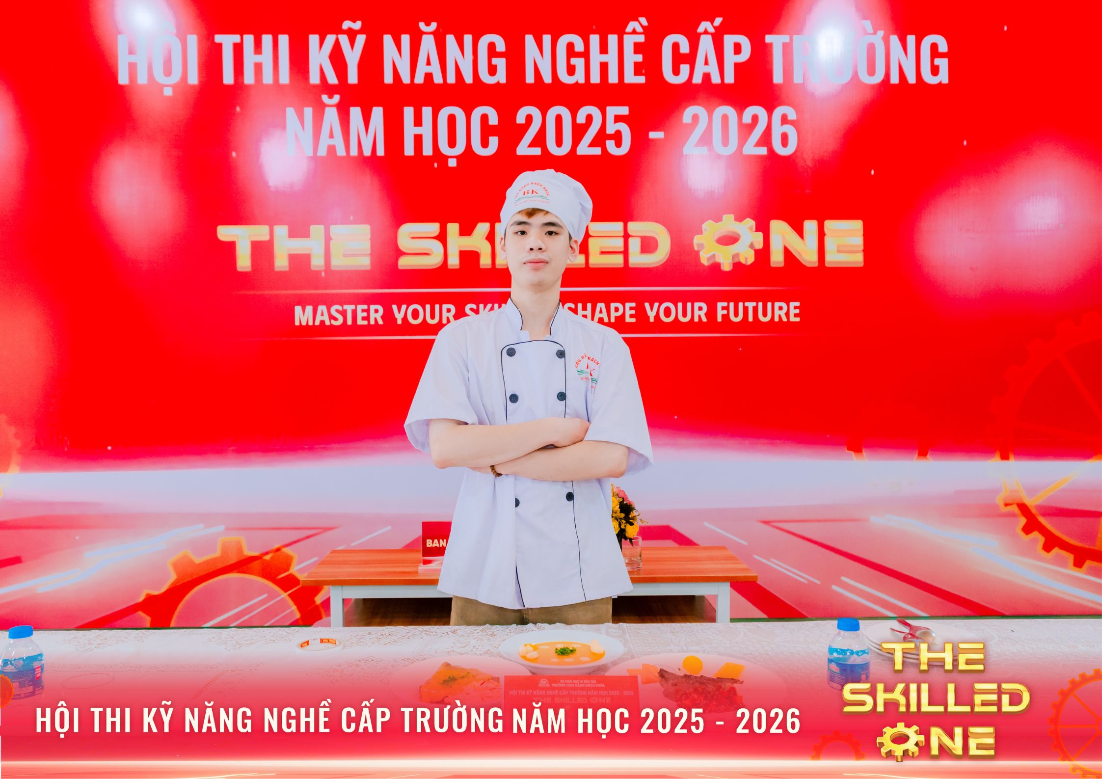 Thành phẩm sau khi hoàn thiện của sinh viên ngành Kỹ thuật chế biến món ăn – Thí sinh số 2