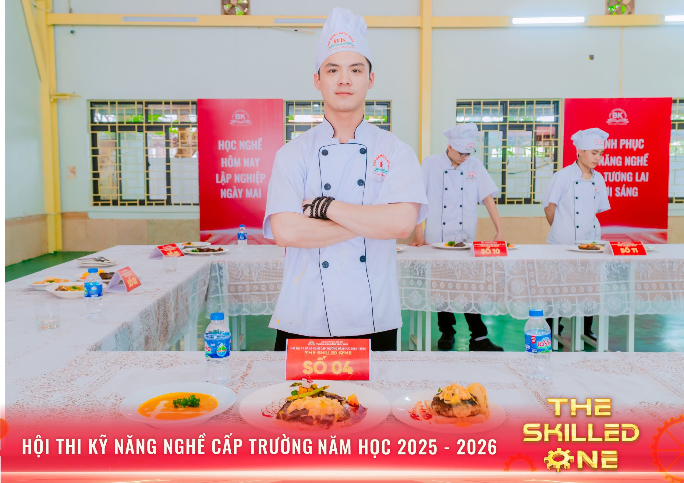 Thành phẩm sau khi hoàn thiện của sinh viên ngành Kỹ thuật chế biến món ăn – Thí sinh số 4