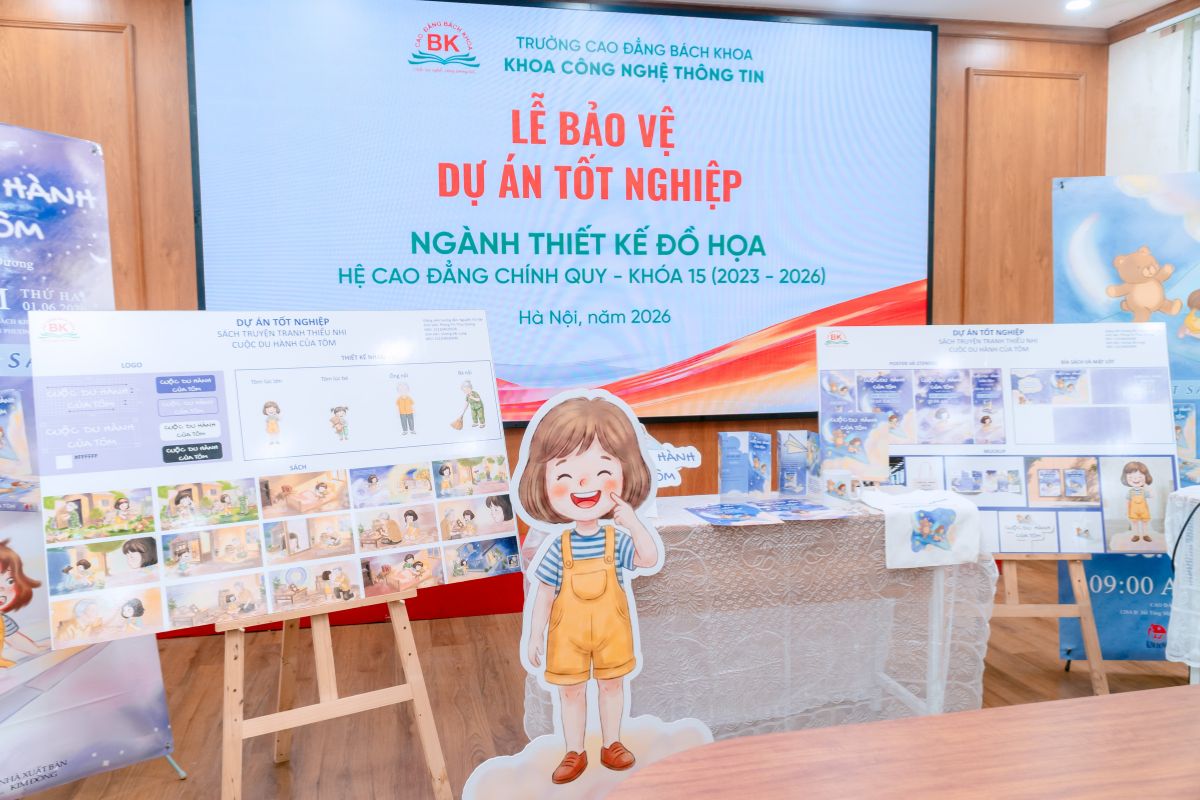 Dự án bảo vệ tốt nghiệp đạt điểm cao nhất ngành Thiết kế đồ họa