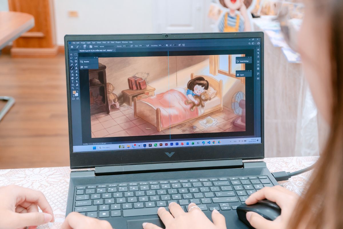 Hai bạn đã tỉ mỉ lựa chọn màu sắc, đường nét và phong cách để ý tưởng được thể hiện một cách trọn vẹn