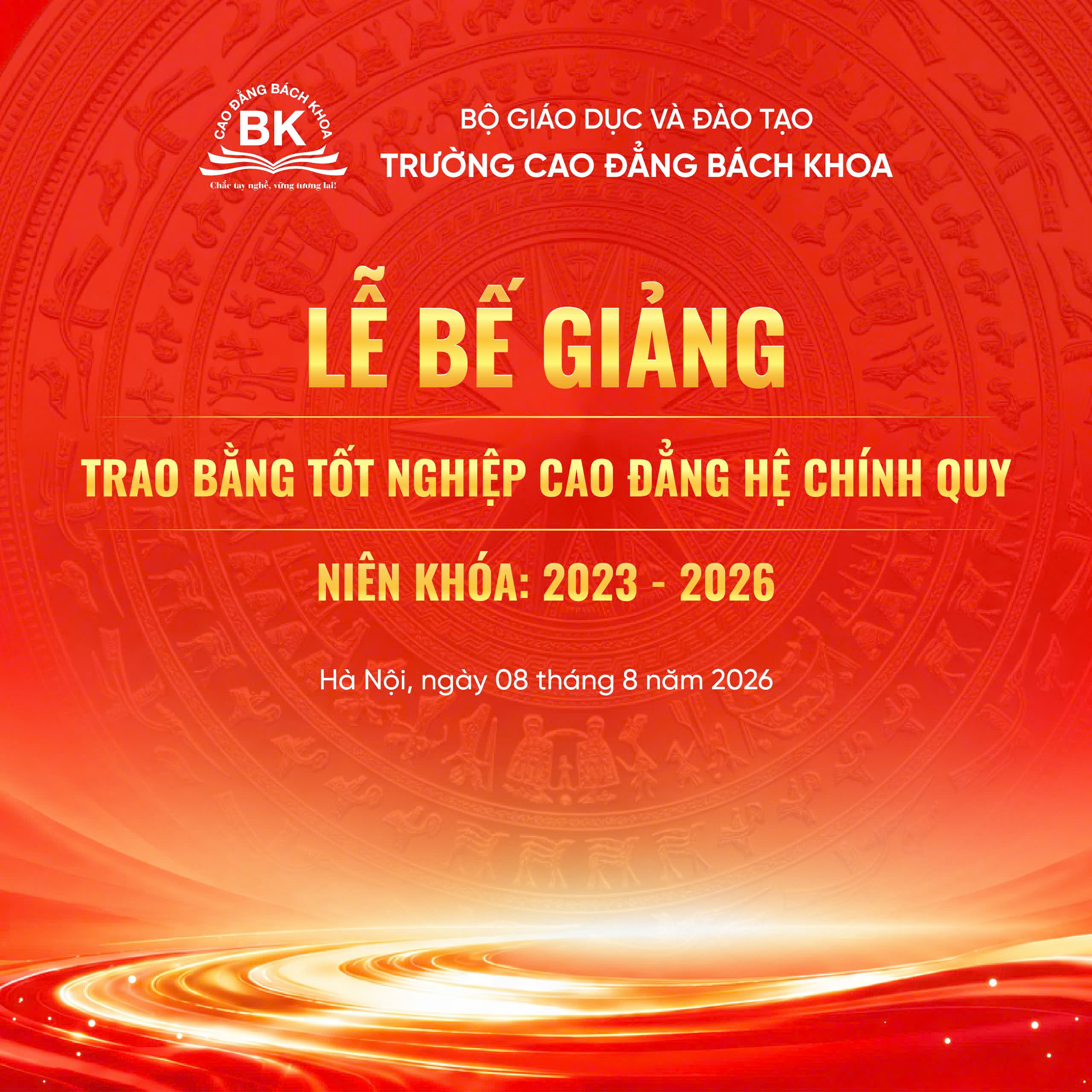Lễ bế giảng Trao bằng tốt nghiệp cao đẳng hệ chính quy niên khóa 2023 - 2026