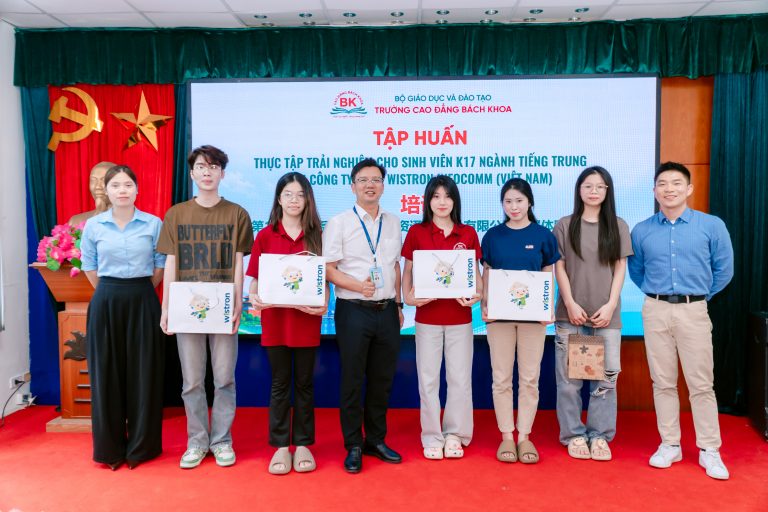 Sinh viên K17 ngành Tiếng Trung sẵn sàng thực chiến tại tập đoàn đa quốc gia đến từ Đài Loan
