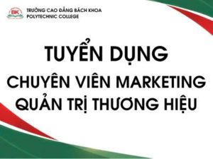 Trường Cao đẳng Bách Khoa tuyển dụng Chuyên viên Marketing - Quản trị thương hiệu