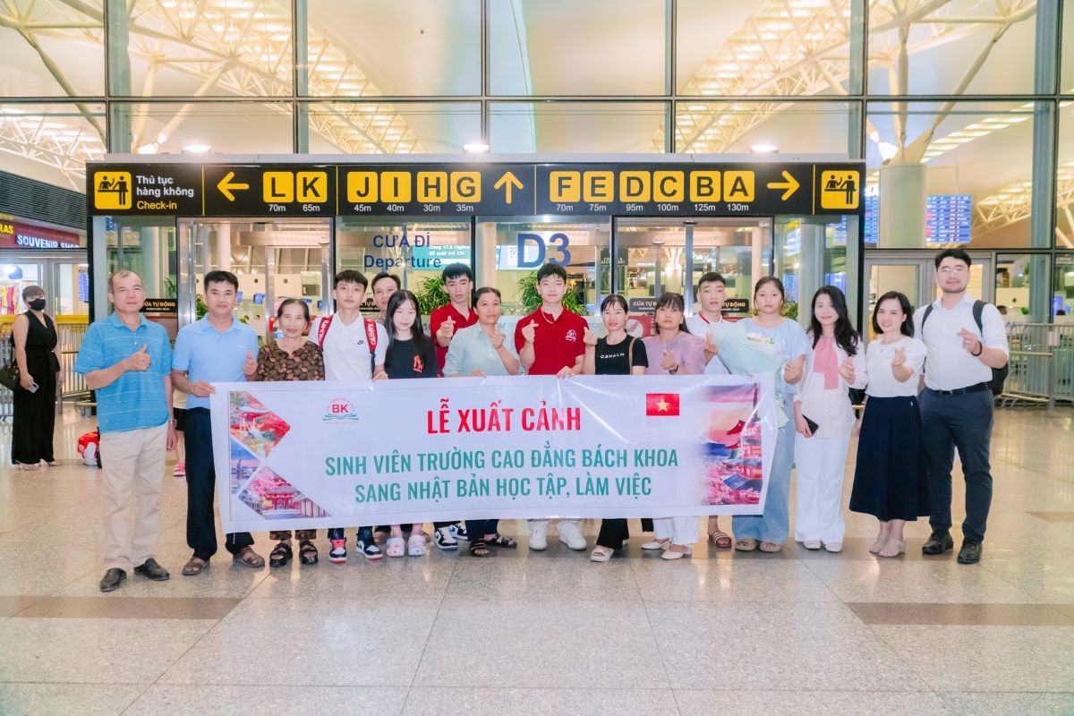 Các bạn sinh viên Trường Cao đẳng Bách Khoa tham gia chương trình Internship tại Nhật Bản